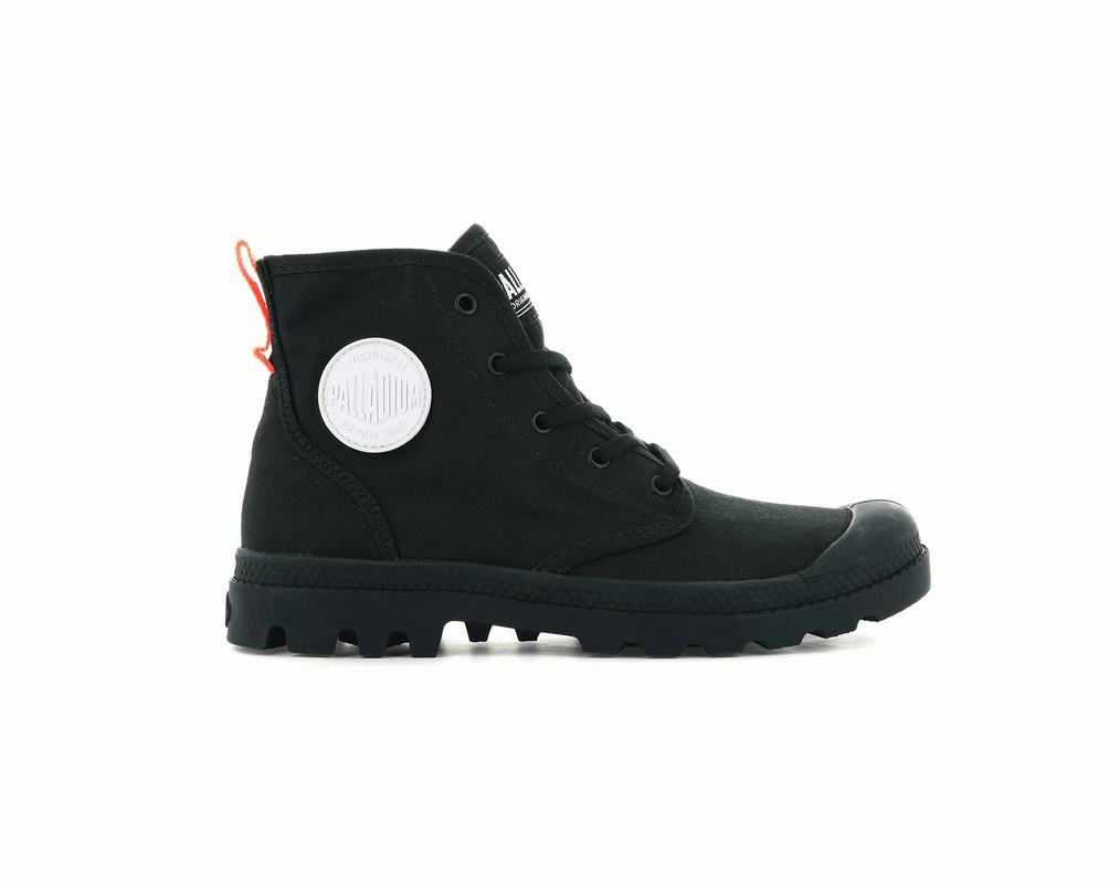 Botas Palladium Pampa Hi Twill Mujer - Negras ||HZUK-17350||